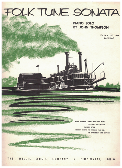 Picture of Folk Tune Sonata, John Thompson, piano solo 