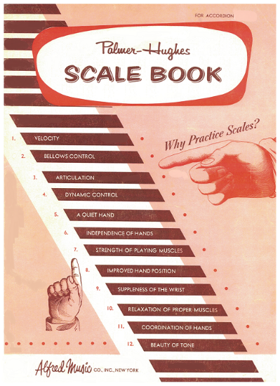 Picture of Palmer-Hughes Accordion Scale Book, technique sheet music folio