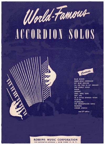 Picture of World Famous Accordion Solos, arr. Pietro Deiro/ Hugo Frey/ Galla-Rini, accordion solo, sheet music folio