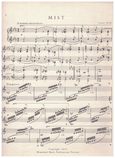 Tredwells-Music.com|Mist, Court Stone, piano solo