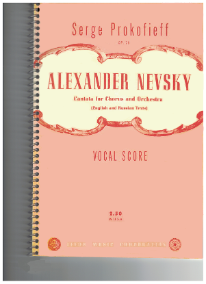 Picture of Alexander Nevsky, Serge Prokofieff (Prokofiev) Op. 78, sheet music vocal score