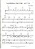 Picture of Things Can Only Get Better, written & recorded by Howard Jones, sheet music