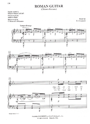 Picture of Chitarra Romana (Roman Guitar), Bruno Cherubini & Eldo di Lazzaro, sheet music