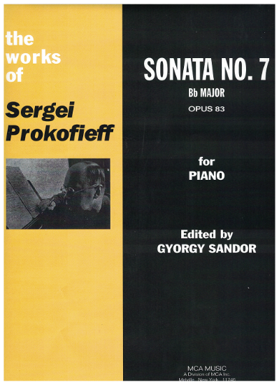 Picture of Sergei Prokofieff (Prokofiev), Piano Sonata No. 7 Opus 83 in Bb Major, edited by Gyorgy Sandor, sheet music folio