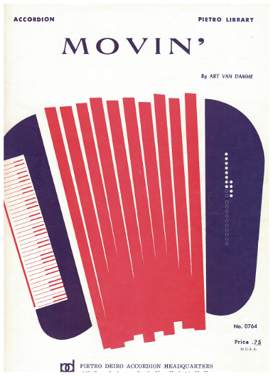 Picture of Movin', Art Van Damme, arr. Gordon E. Lofgren, accordion solo sheet music