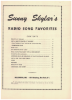 Picture of Sunny Skylar's Radio Song Favorites, sheet music songbook