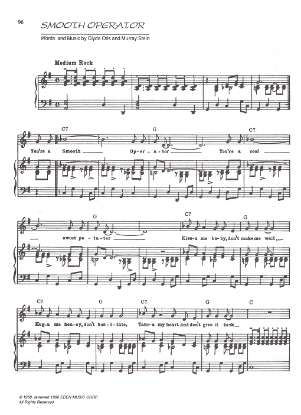 Picture of Smooth Operator, Clyde Otis & Murray Stein, recorded by Sarah Vaughan, sheet music