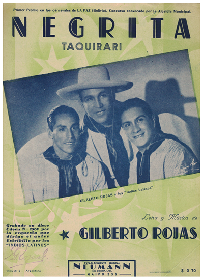 Picture of Negrita (Taquirari), Gilberto Rojas, recorded by Los Indios Latinos