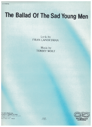 Picture of The Ballad of the Sad Young Men, from "The Nervous Set", Fran Landesman & Tommy Wolf, recorded by Tani Seitz, sheet music