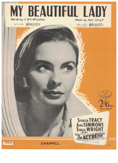 Picture of My Beautiful Lady, featured in movie "The Actress", C.M.S. McClellan & Ivan Caryll