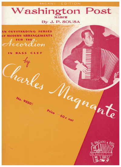 Picture of Washington Post March, John Philip Sousa, arr. Charles Magnante, accordion solo sheet music