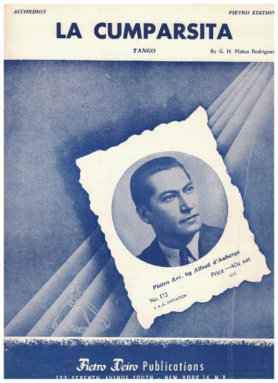 Picture of Cumparsita (Tango), G. H. Matos Rodriguez, arr. Alfred d'Auberge, accordion solo sheet music