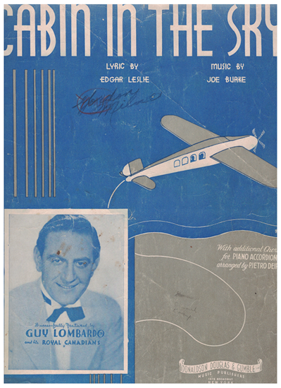 Picture of Cabin in the Sky, Edgar Leslie & Joe Burke, recorded by Guy Lombardo