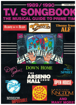 Picture of 1989/1990 T. V. (Television) Songbook, sheet music folio