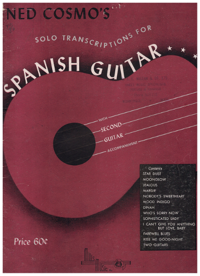 Picture of Ned Cosmo's Solo Transcriptions for Spanish Guitar, sheet music folio