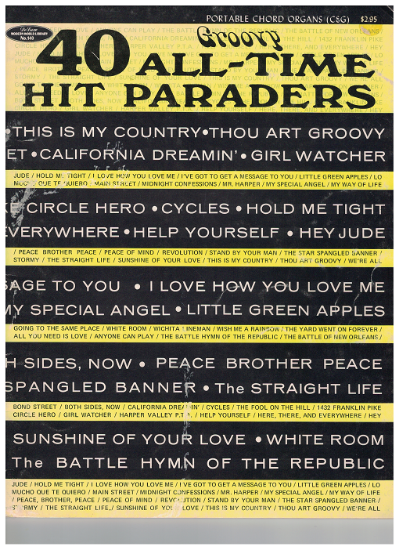 Picture of 40 Groovy All-Time Hit Paraders, Modern World Library No. 140, C & G chord organ 