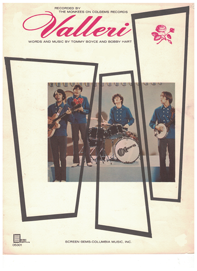 Picture of Valleri, Tommy Boyce & Bobby Hart, recorded by The Monkees