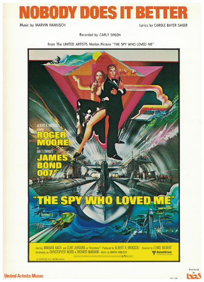 Picture of Nobody Does it Better, Marvin Hamlisch & Carole Bayer Sager, recorded by Carly Simon, sheet music