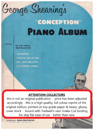 Picture of George Shearing, Conception Piano Album, piano solo sheet music folio