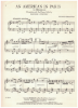 Picture of An American in Paris in Miniature, George Gershwin, paraphrased by Maurice C. Whitney, piano solo sheet music