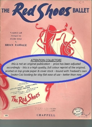 Picture of Red Shoes Ballet, Brian Easdale, piano solo transcription, sheet music folio