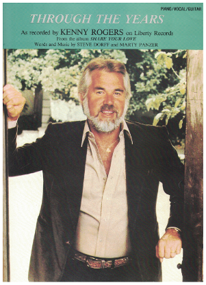 Picture of Through the Years, Steve Dorff & Marty Panzer, recorded by Kenny Rogers, sheet music