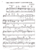 Picture of This Night Won't Last Forever, Bill LaBounty & Roy Freeland, recorded by Michael Johnson, sheet music