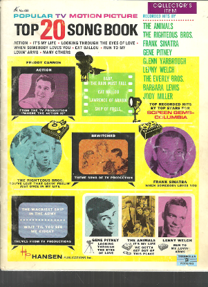 Picture of Popular TV Motion Picture Top 20 Song Book, sheet music songbook