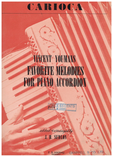 Picture of Carioca, Vincent Youmans, arr. J. H. Sedlon, accordion solo sheet music