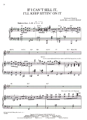 Picture of If I Can't Sell It I'll Keep Sittin' On It, from musical revue "Black & Blue", Alex Hill & Andy Razaf, sheet music