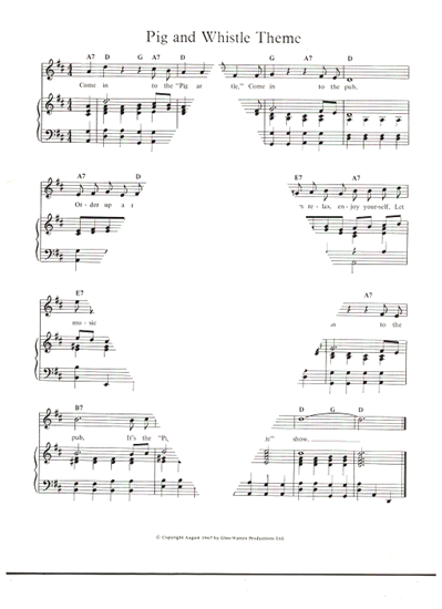 Picture of Pig and Whistle Theme, opening title theme to TV show, performed by The Carlton Showband