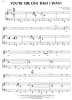 Picture of You're the One That I Want, John Farrar, recorded by Olivia Newton John & John Travolta, vocal duet, sheet music