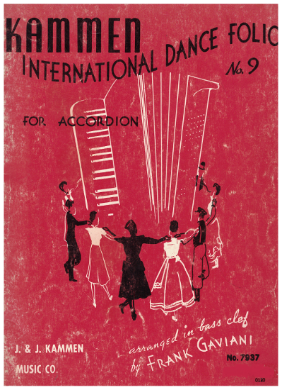 Picture of Kammen International Dance Folio No. 9, ed. Frank Gaviani, accordion sheet music folio