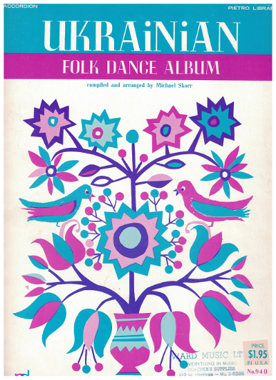 Picture of Ukrainian Folk Dance Album, arr. Michael Skorr, accordion solo, sheet music folio