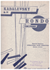 Picture of Rondo Op. 59, Dmitri Kabalevsky, piano solo