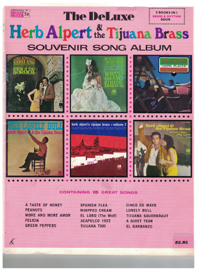 Picture of The Deluxe Herb Alpert & the Tijuana Brass Souvenir Song Album 3B (Abridged), sheet music folio, 2 trumpets/ trombone/ rhythm section folio