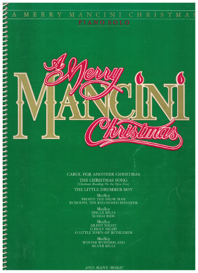 Picture of A Merry Mancini Christmas, Henry Mancini, piano solo sheet music folio