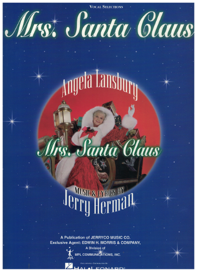Picture of Mrs. Santa Claus, movie soundtrack selections, Jerry Herman, spiral bound, sheet music songbook