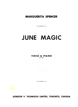 Picture of June Magic, Marguerite Spencer, high voice solo sheet music