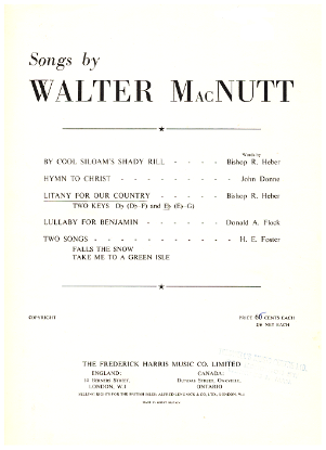 Picture of Litany for Our Country, Walter MacNutt, high voice solo sheet music