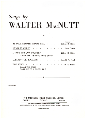 Picture of Hymn to Christ, Walter MacNutt, words by John Donne, low voice solo sheet music