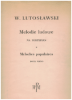 Picture of 12 Popular Polish Melodies, arr. Witold Lutoslawski, piano solo sheet music folio