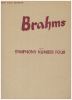 Picture of Symphony No. 4 Opus 98, Johannes Brahms, ed. William Stickles, piano solo transcription, sheet music folio