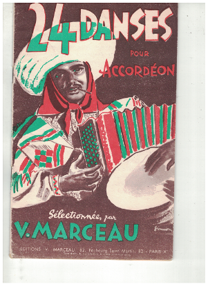 Picture of 24 Danses pour Accordion/Musette, arr. V. Marceau, sheet music folio
