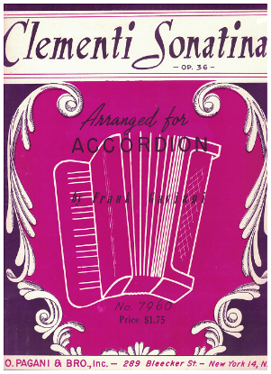 Picture of Six Sonatinas Opus 36, Muzio Clementi, arr. for accordion by Frank Gaviani, sheet music folio