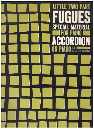 Picture of 15 Little Two Part Fugues, Ralph Hark, accordion solo, sheet music folio