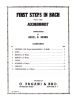 Picture of First Steps in Bach for the Accordionist, ed. Beryl D. Burns, sheet music folio