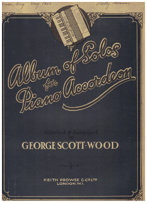 Picture of Album of Solos for Piano Accordion, arr. George Scott-Wood, moderately advanced solos, sheet music folio