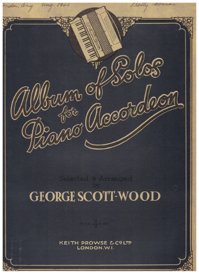 Picture of Album of Solos for Piano Accordion, arr. George Scott-Wood, moderately advanced solos, sheet music folio