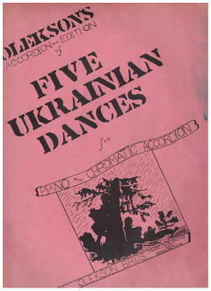Picture of Five Ukrainian Dances, arr. M. G. Olekson, accordion solo, sheet music folio